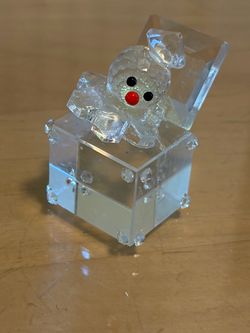 Crystal Clown Jack-in-the-Box Figurine Swarovski