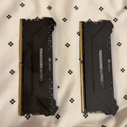 CORSAIR - VENGEANCE RGB PRO 32GB (2x16GB) DDR4 3600MHz C18 UDIMM Desktop Memory - Black