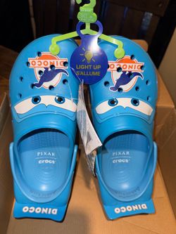 Dinoco Blue crocs