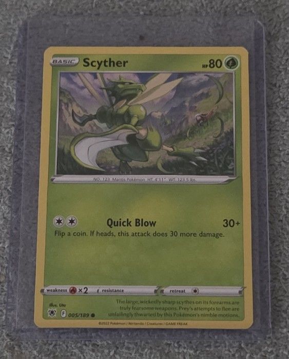 Pokemon TCG Astral Radiance Scyther 005/189