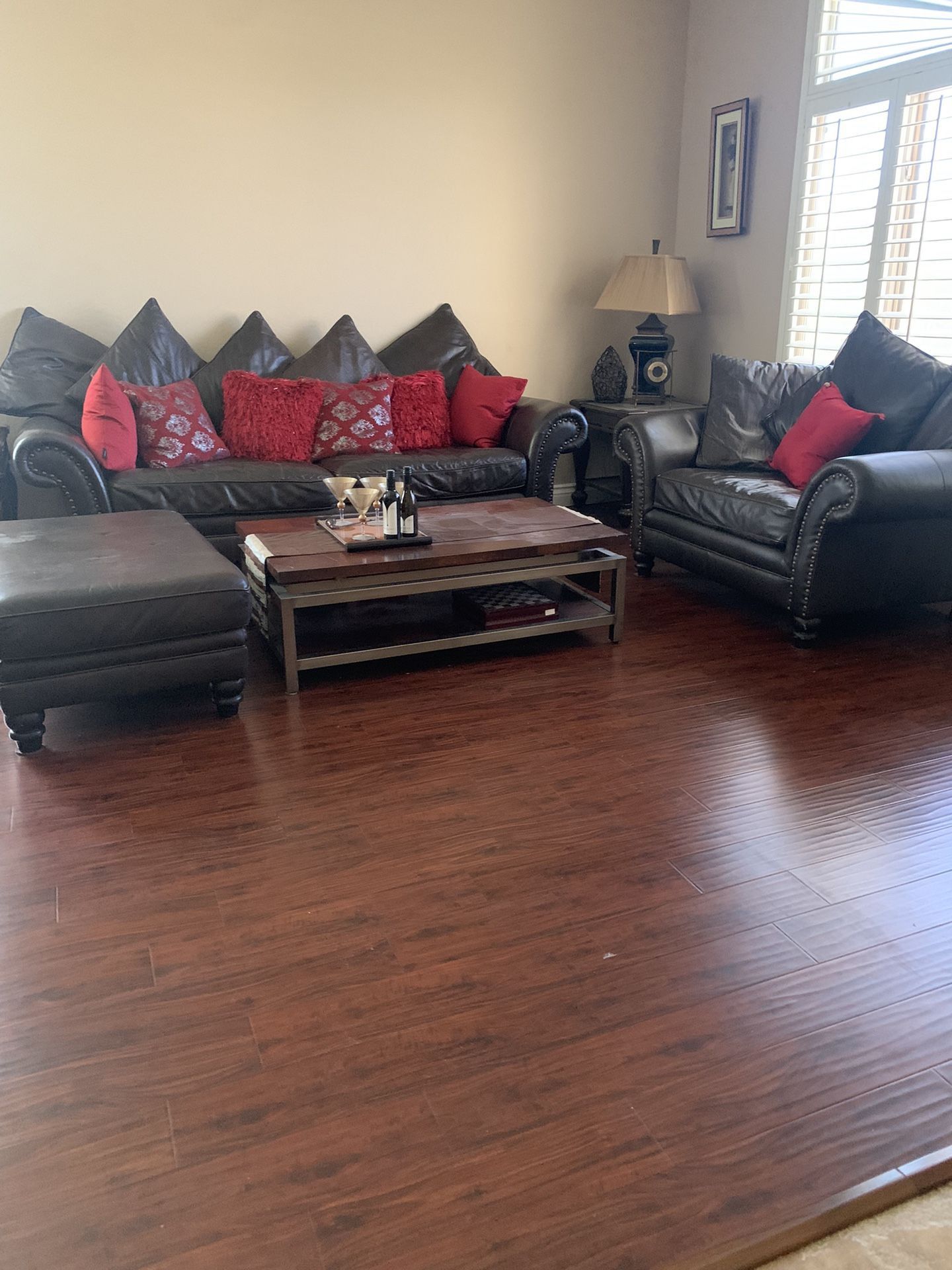 Leather Sofa Set For Sale