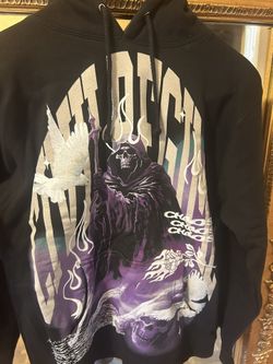 Black Purple Civil Hoodie Small 