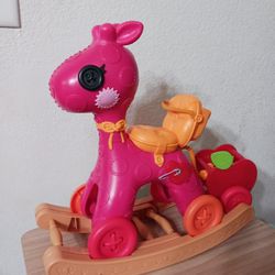 Lalaloopsy Littles Rocker N Stroller Rocking Horse With Apple Pet Cart 2 In 1 