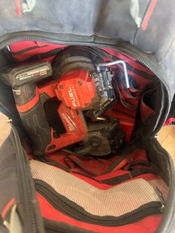 Milwaukee backpack bandsaw and charger
