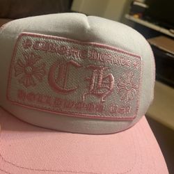 Pink Chrome Hearts Hat 