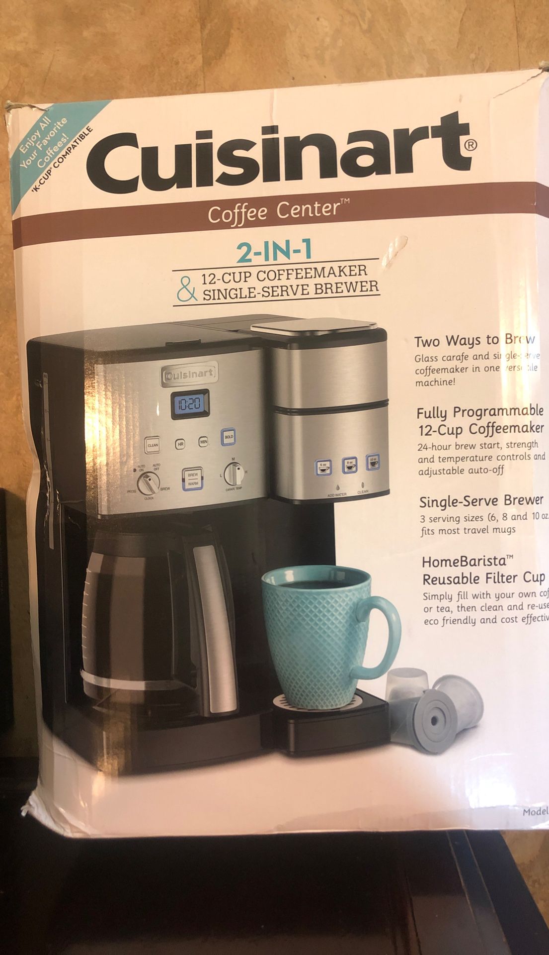 Cuisinart SS 15 Maker Coffee Center 12 Cup Coffeemaker and Single