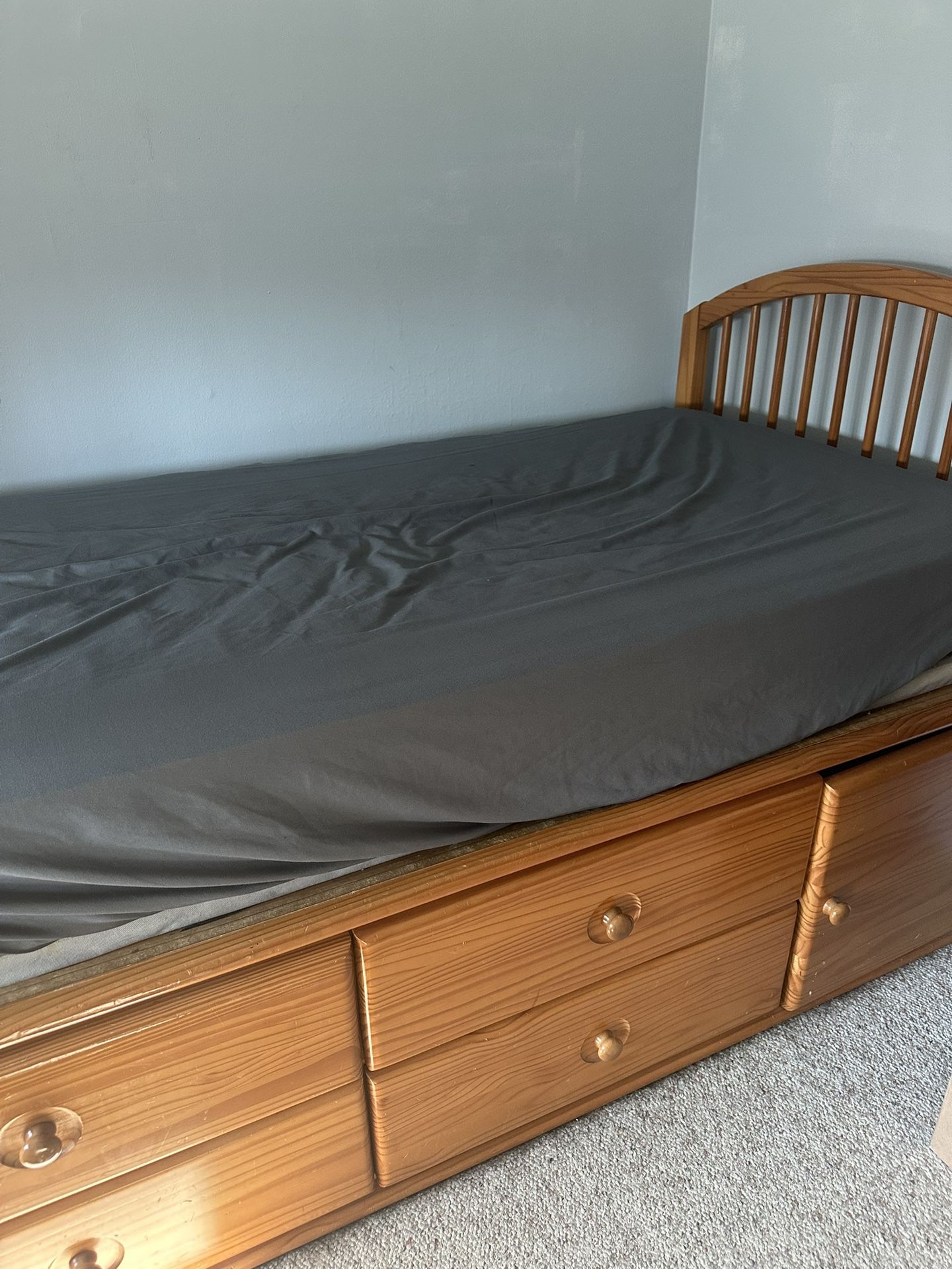 Twin Wood Bed