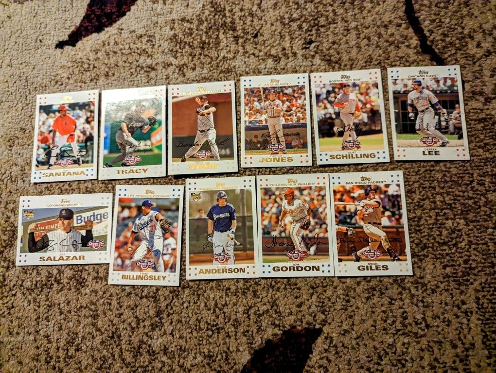 Collection Of Baseball Trading Cards 