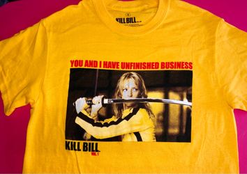 Kill Bill Yellow Graphic Tee Summer Women’s Casual Rare TShirt Tarantino Movie
