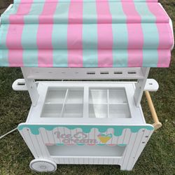 Kids Wooden Ice Cream Cart
