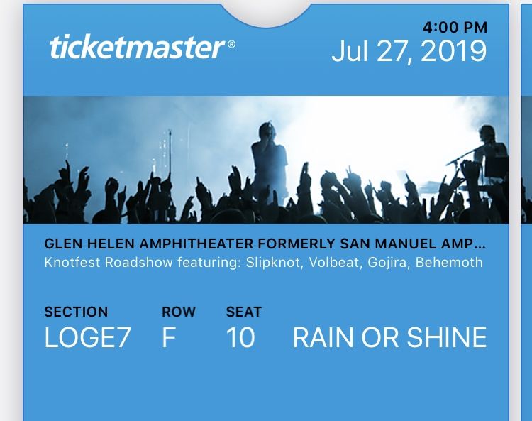 Slipknot tickets July 27