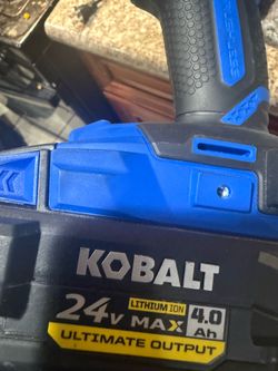 Kobalt 24v XTR drill with 4 amp battery and charger