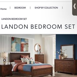 Bed Room Set Bed And Dresser With Mirror