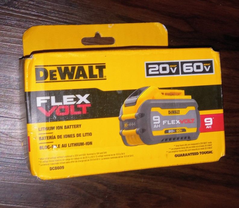 DEWALT FLEXVOLT 9AH DCB609