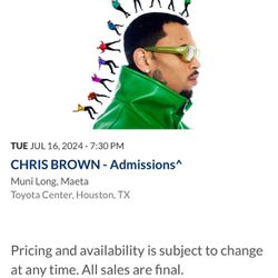 Chris Brown Concert Tickets! 
