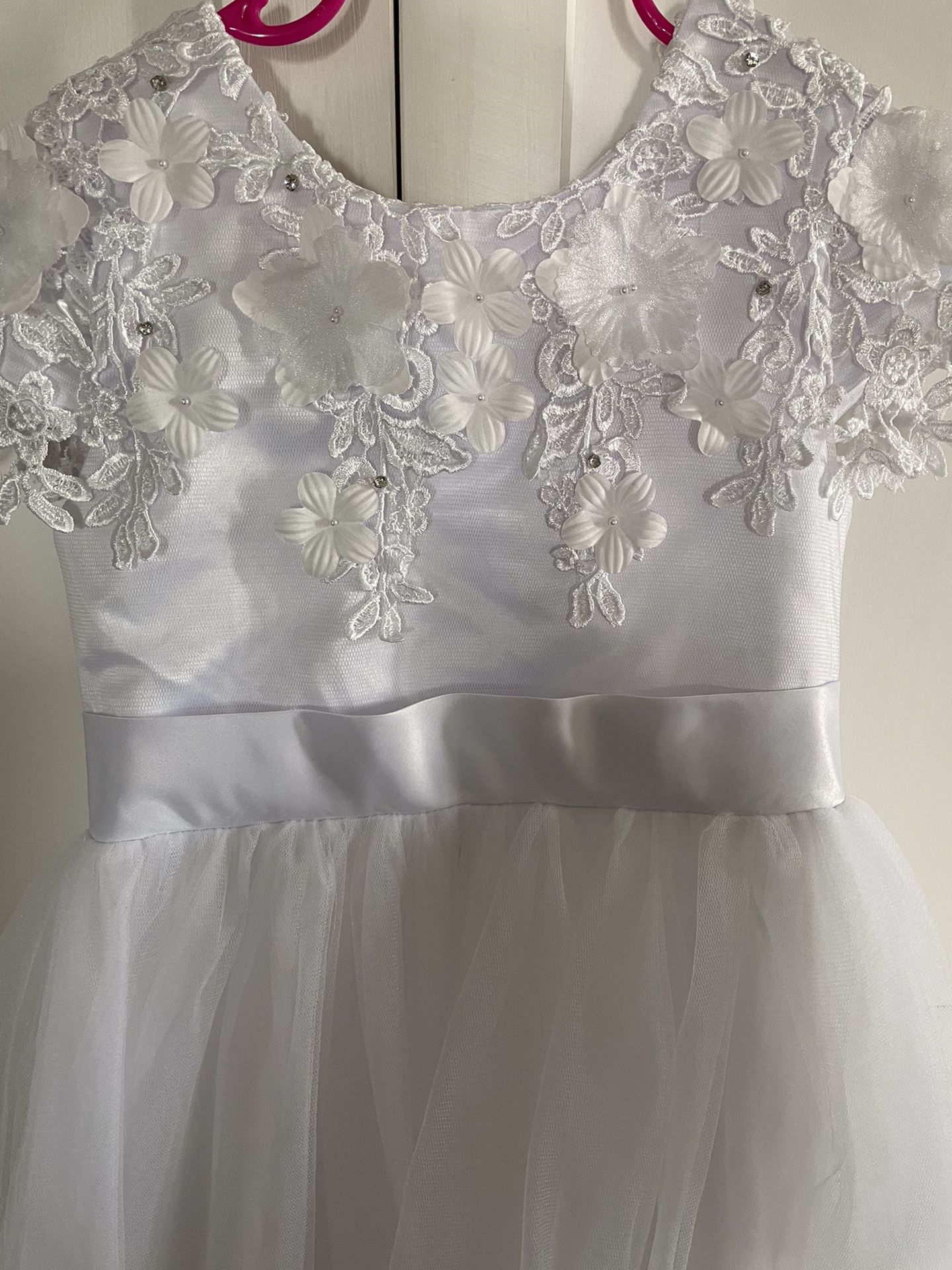 First Communion Dress And Veil