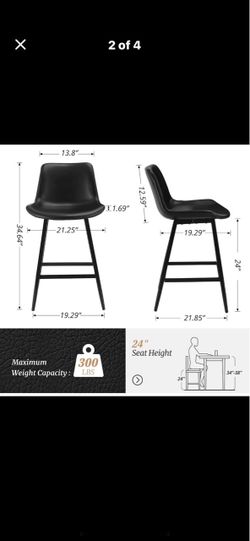 6 counter height bar stools new
