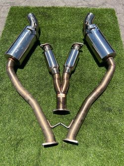 370z ISR Dual Resonated Catback Exhaust Nissan Nismo z34 09+ VQ37VHR