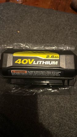 Ryobi 40 Volt Lithium Battery 2.6 Ah