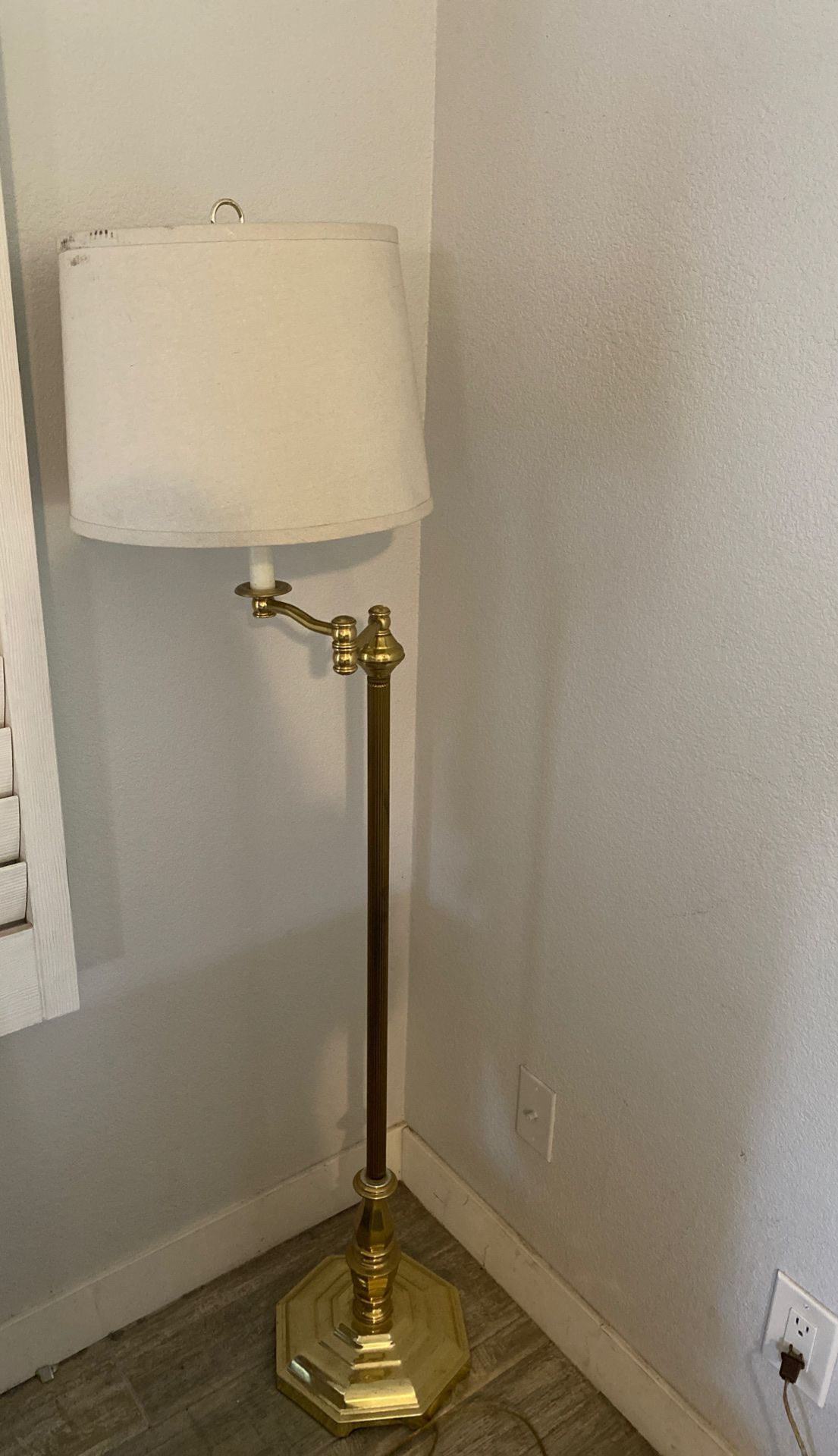 Gold floor lamp