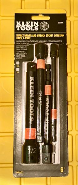 Klein Tools 4-Piece Impact Driver Socket Extension Bars