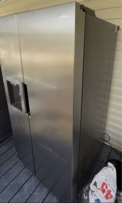 Midea Stainless Steel Side-by-Side Refrigerator