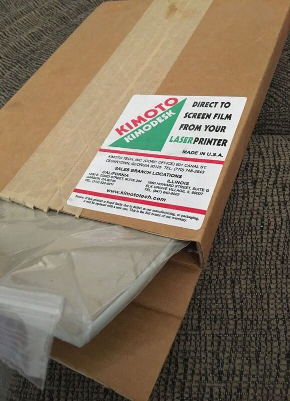 Kimodesk Laser Film for screen printers