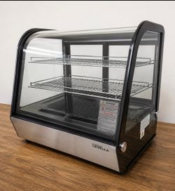 Premium Countertop Refrigerated Display Case Curved Glass Commercial