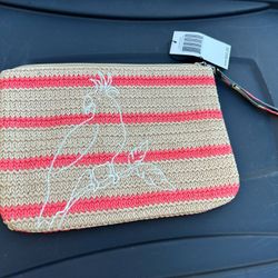New With Tags Vera Bradley Wristlet With Cockatoo Print