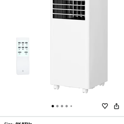 Garvee Portable Air Conditioner 8000 BTUs, 3 in 1 Dehumidifier, Fan, Cool for 350 Sq.Ft. Rooms, Portable AC with Remote Control/LED Display/Installati