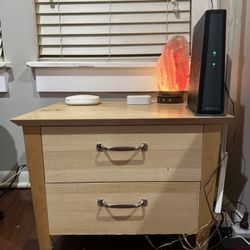 Wood Side End Table