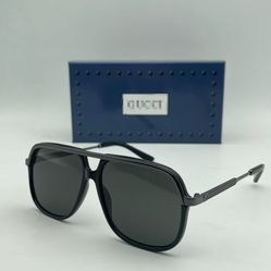 Double G GG Sunglasses Black Square GG0200S GG0200S BS  57口16 140 