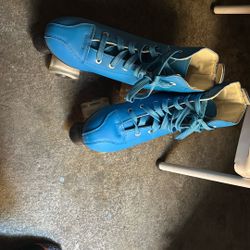 Blue Skating Shoes Size 8
