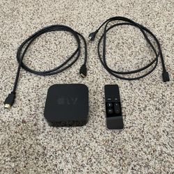 Apple TV With Remote, Power Cord & HDMI Cable
