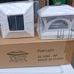 New solar colared fence lights