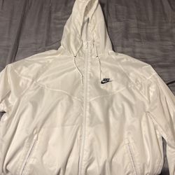White Nike Windbreaker, size medium