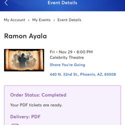 Ramon Ayala Tickets