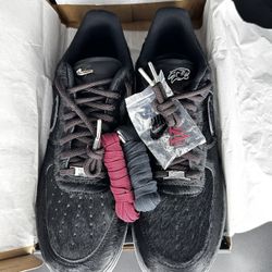 Nike Air Force 1 '07 Virginia Union University Yardrunners Black Pony Hair Men's