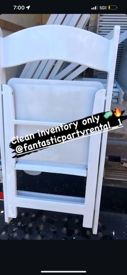 White Resin Chairs / Party Decor