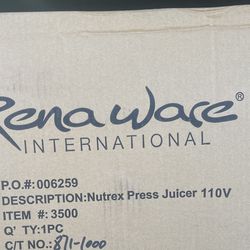 Renaware Nutrex Press Juicer