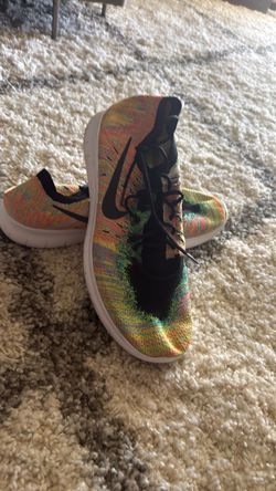 Nike Flyknit Multicolor Low-Top Sneakers size 14