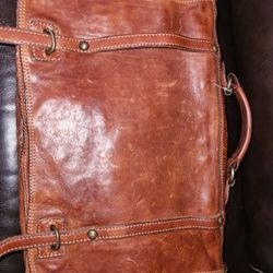  Leather Briefcase / Messenger Bag
