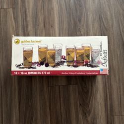 10 count Glass Tumblers 