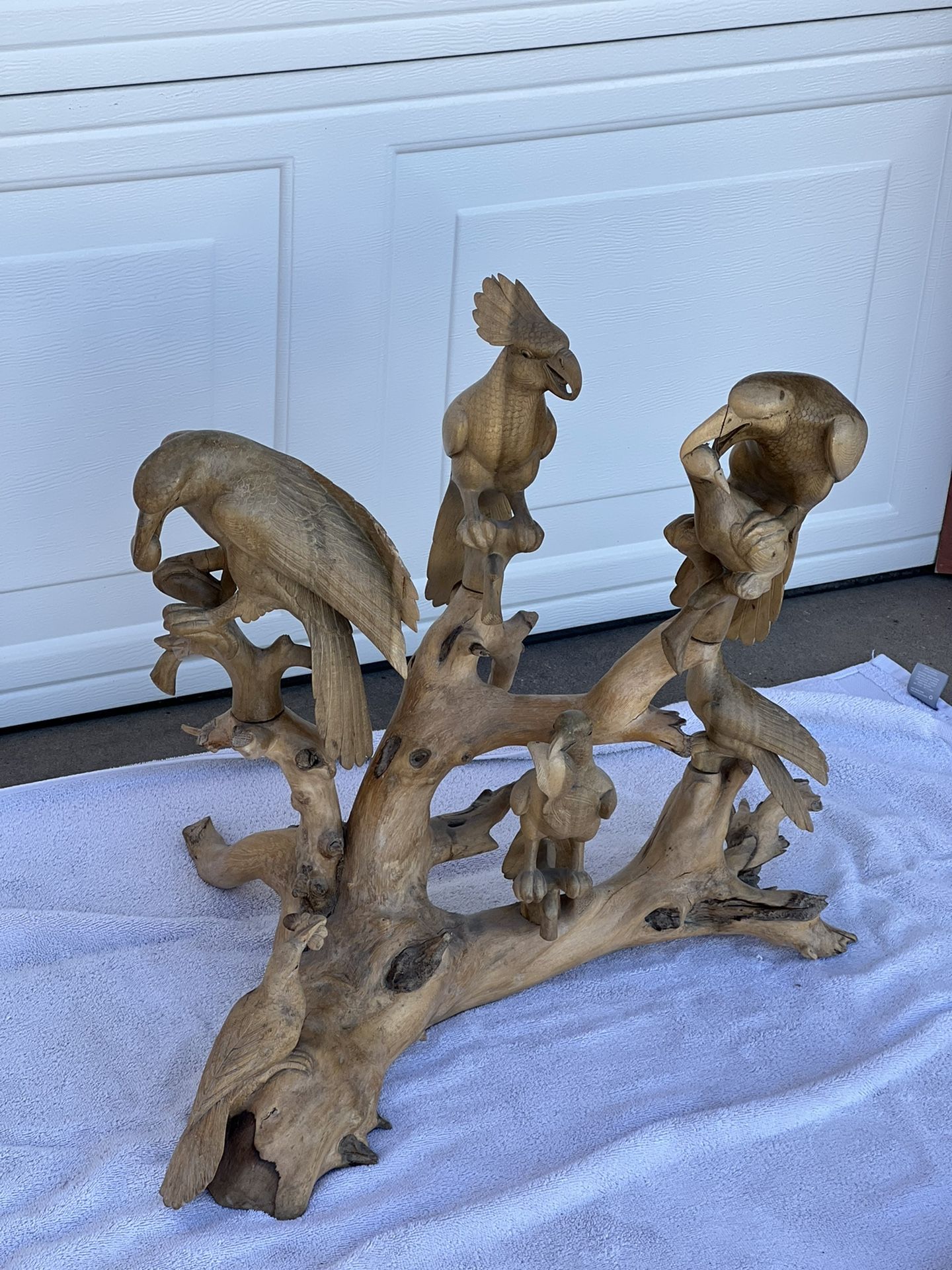 Bird Wood Carving, Large