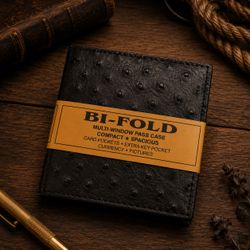 Handcrafted Genuine Leather Bi-Fold Wallets – Western Style – $29.99