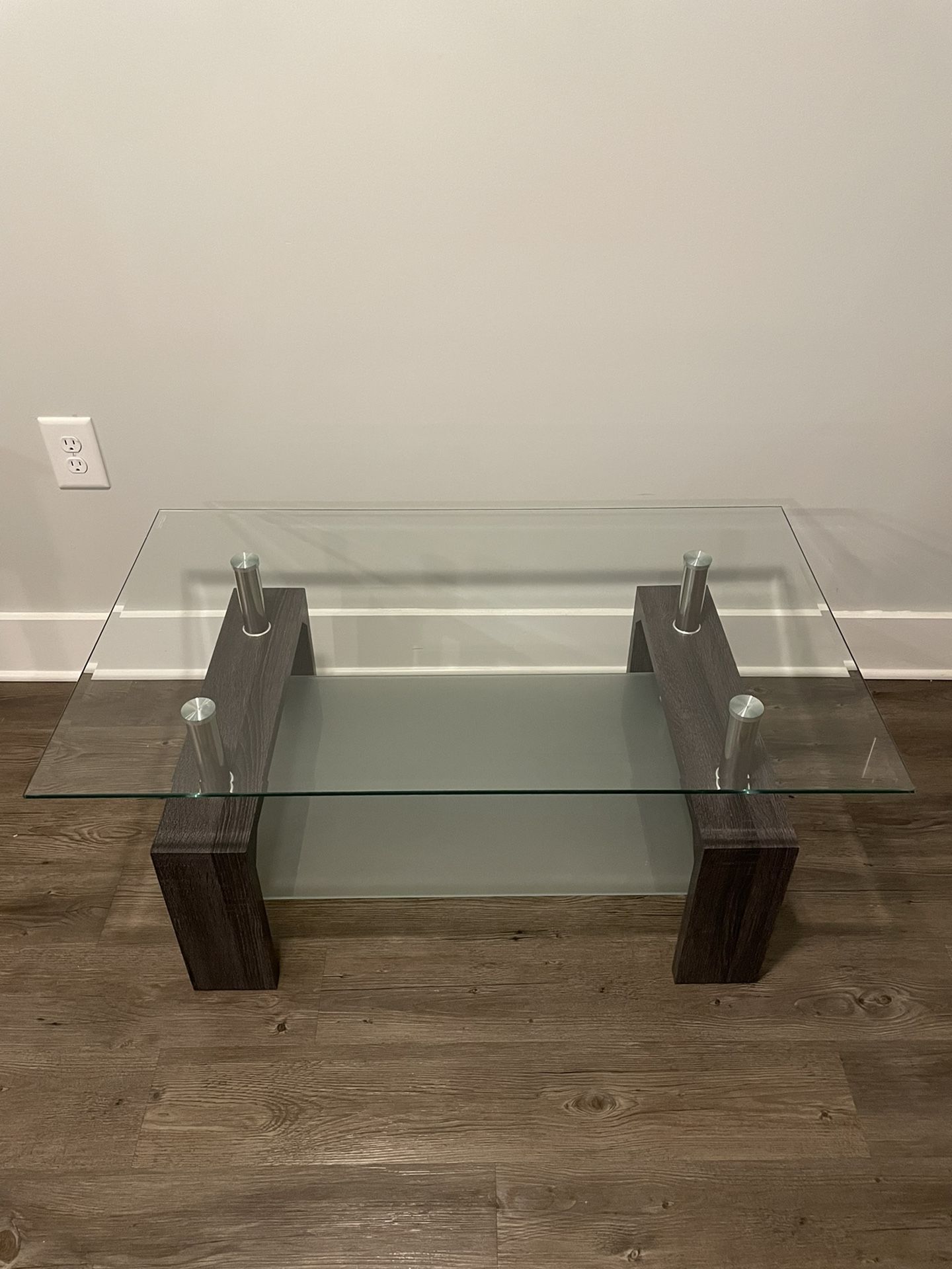 Glass Coffee Table by Goplus Costway