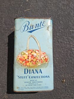 Bunte Diana Stuft Confections Vintage Tin