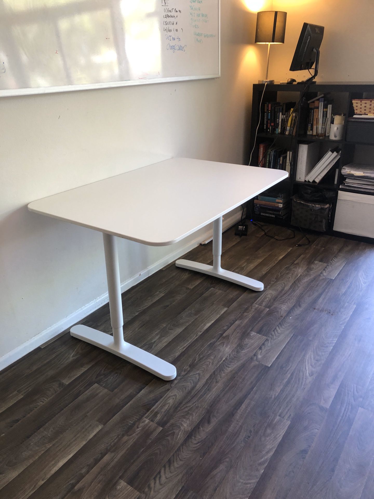 BEKANT IKEA Office Desk — 47 1/4” x 31 1/2” with Adjustable Height.
