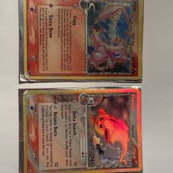 pokemon mew delta species misprint 3/17 and flareon 5/113 delta species Need Gone