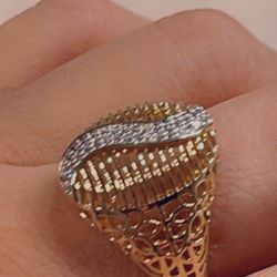 Anillo Para Dama gold Plated 